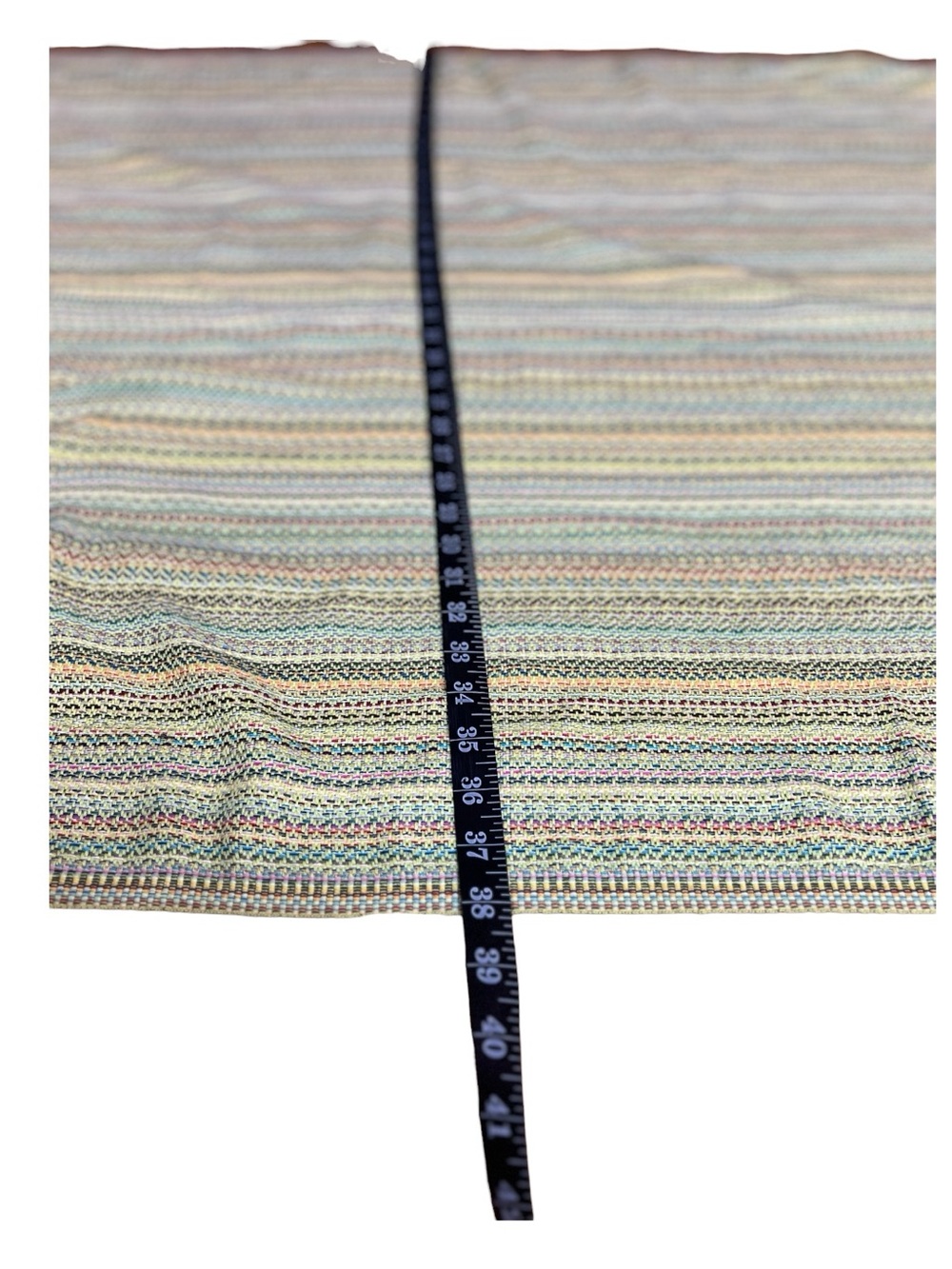 TEEMA Labyrinth Collection Green Cotton Turkish Towel Shawl Throw Blanket 38x7 - Picture 6 of 6